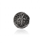 Penkino Fiorino in argento brunito, simbolo della ricchezza fiorentina.