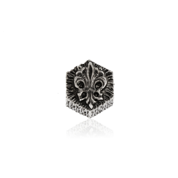 Penkino Giglio Fiorentino in argento brunito, simbolo di Firenze.