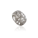 Anello floreale Artemis fascia alta