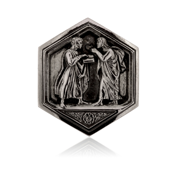 Formella la Logica e la Dialettica, simbolo di saggezza.