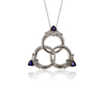 Tre Anelli Medicei pendant with iolites