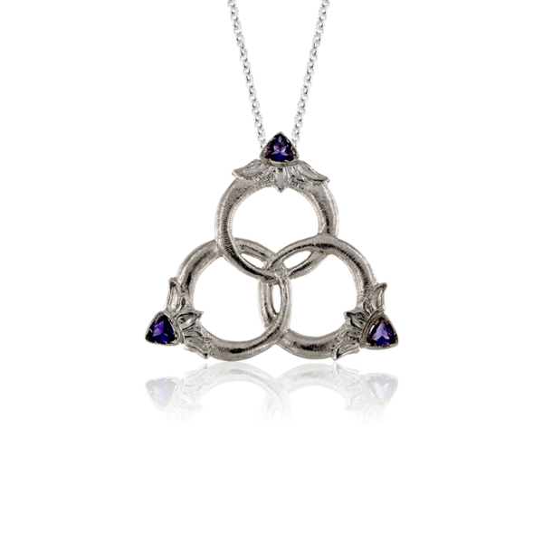 Tre Anelli Medicei pendant with iolites