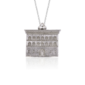 Pendente Facciata di Palazzo Strozzi medio con dettagli architettonici fiorentini.