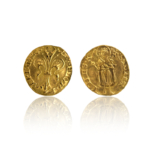 Orecchini fiorino d'oro giallo 18kt classici
