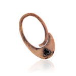 Portachiavi gancio fiorentino in bronzo e argento con logo Penko, uno stile unico.