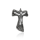 Croce Tau in lega argentata, artigianale e ispirata alla tradizione francescana.